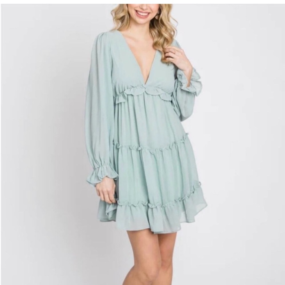 She + sky dress